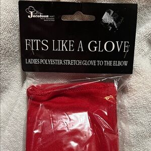 18 Inch Red Ladies Stretch Glove - Fits Like A Glove
